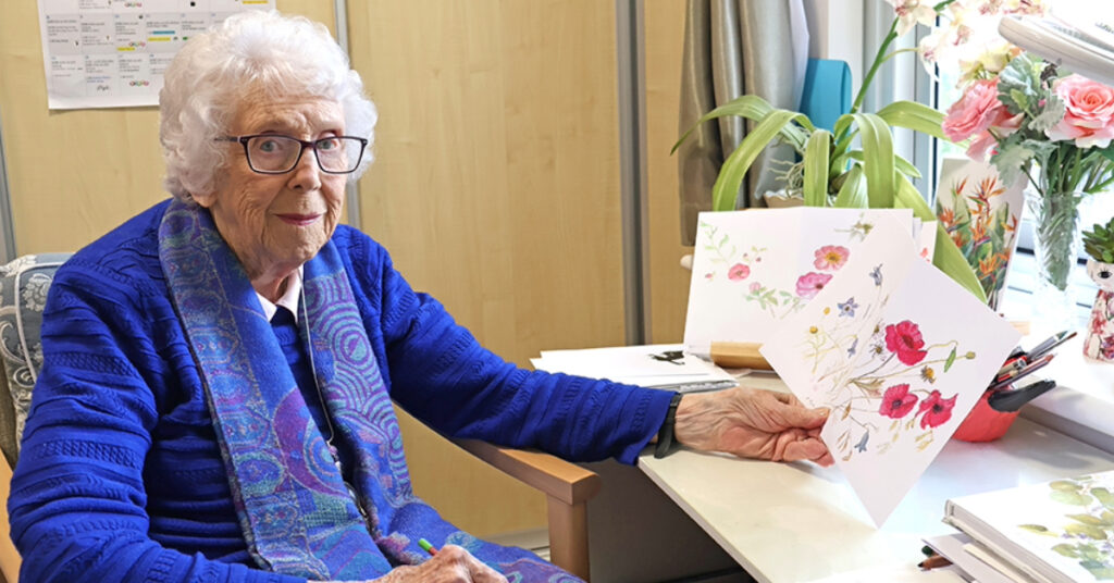Art and music a way of life for centenarian Mrs Dorothy Pyne